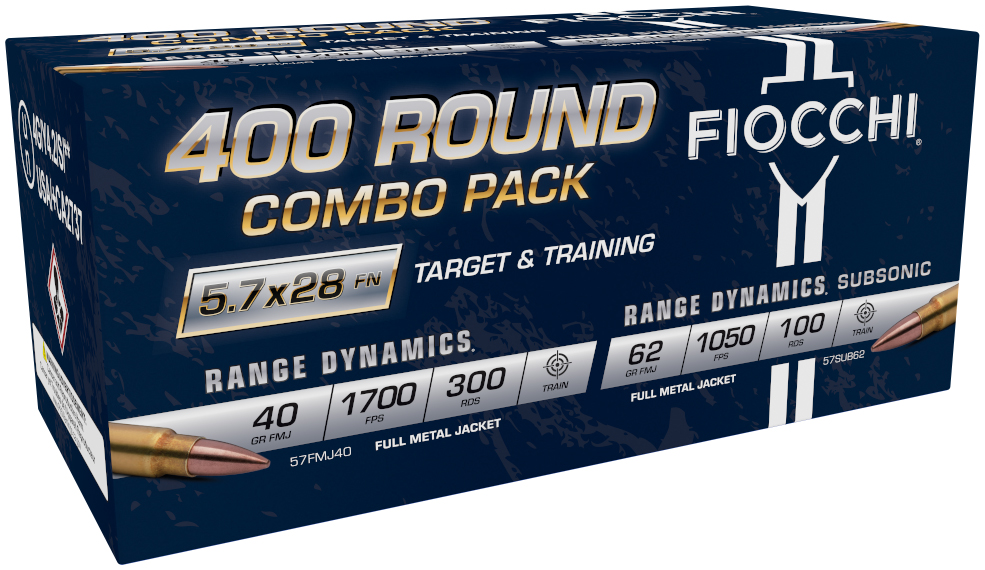 FIO 5.7X28 COMBO PACK 57FMJ40 & 57SUB62 400/1 - Ammunition